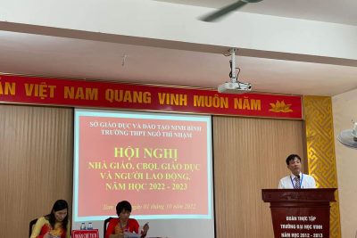 HỘI NGHỊ NHÀ GIÁO, CBQL GIÁO DỤC VÀ NGƯỜI LAO ĐỘNG NĂM HỌC 2022-2023